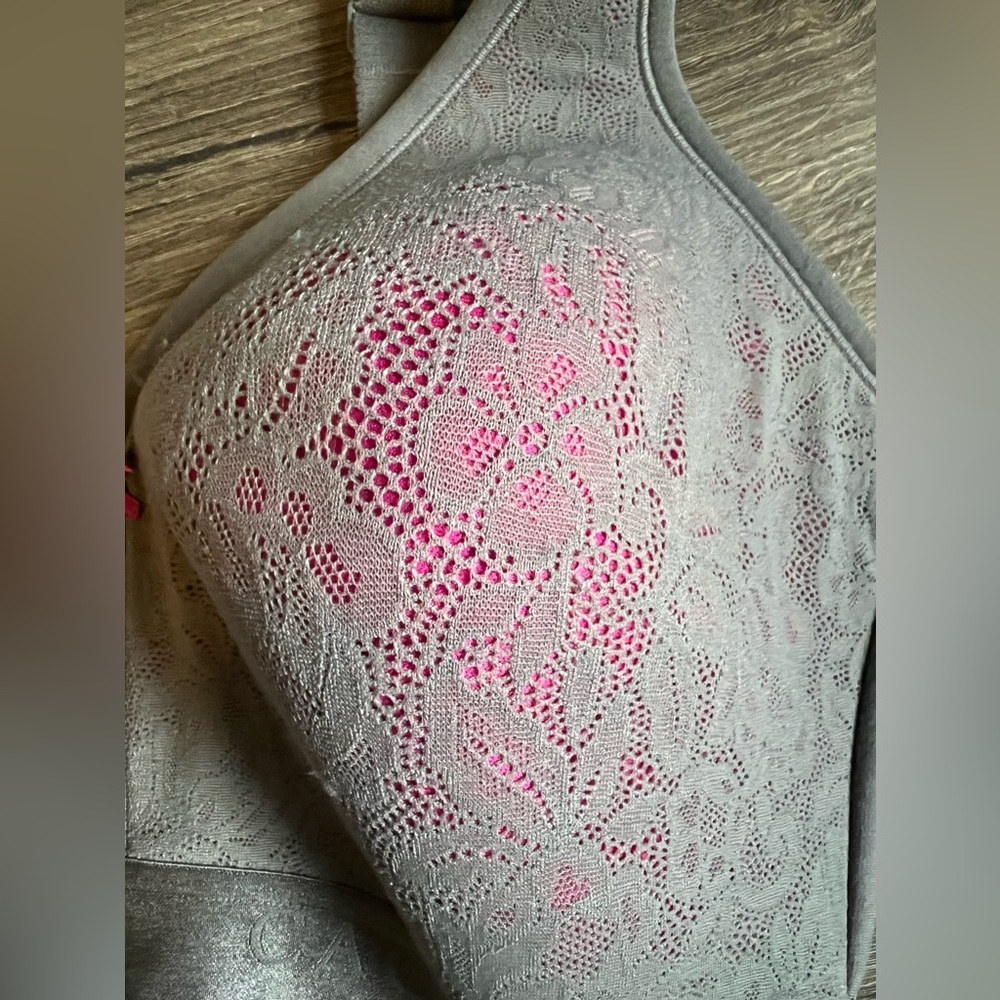 Cacique Cotton Lightly Lined with Lace Bra Size 38F never worn - Picture 5 of 6